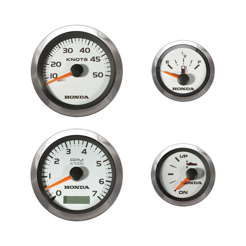 Honda Instrument Gauge Set With Fog Resistant In Charcoal Grey - 2
