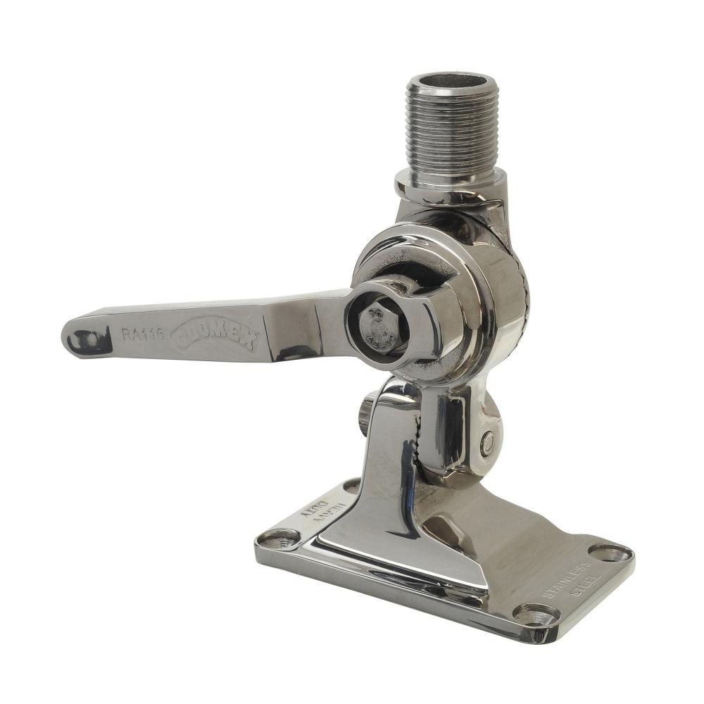 Glomex Heavy Duty Stainless Ratchet Mount - 2