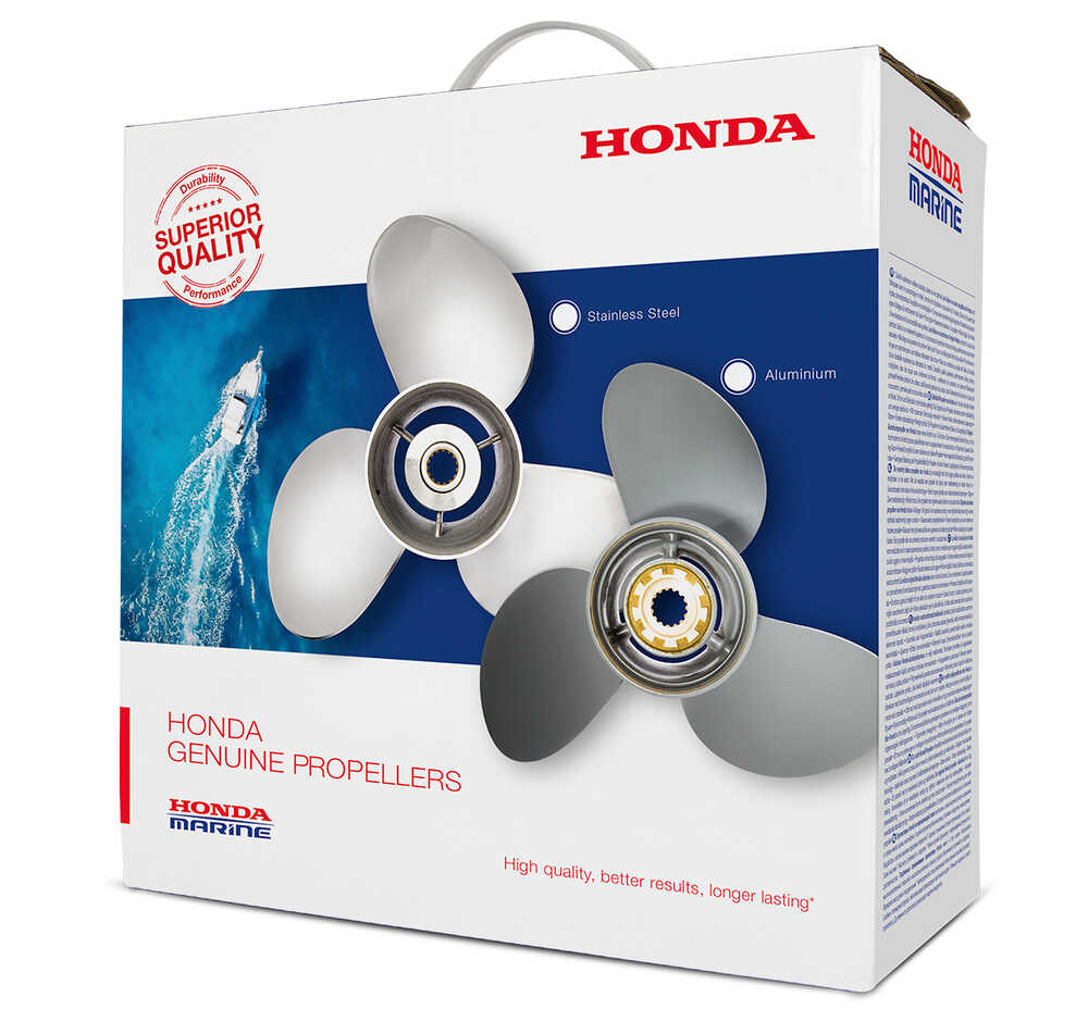 Honda 3 Blade Aluminium Propeller 13 1/4 X 17 - thumbnail 2