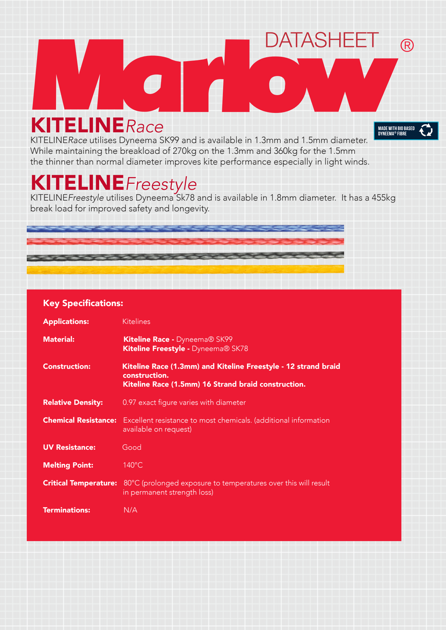 Marlow Rope Kiteline Race 99 - 3