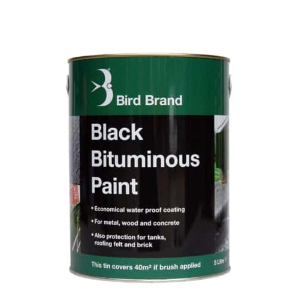 Bird Brand Black Bituminous Paint 5L
