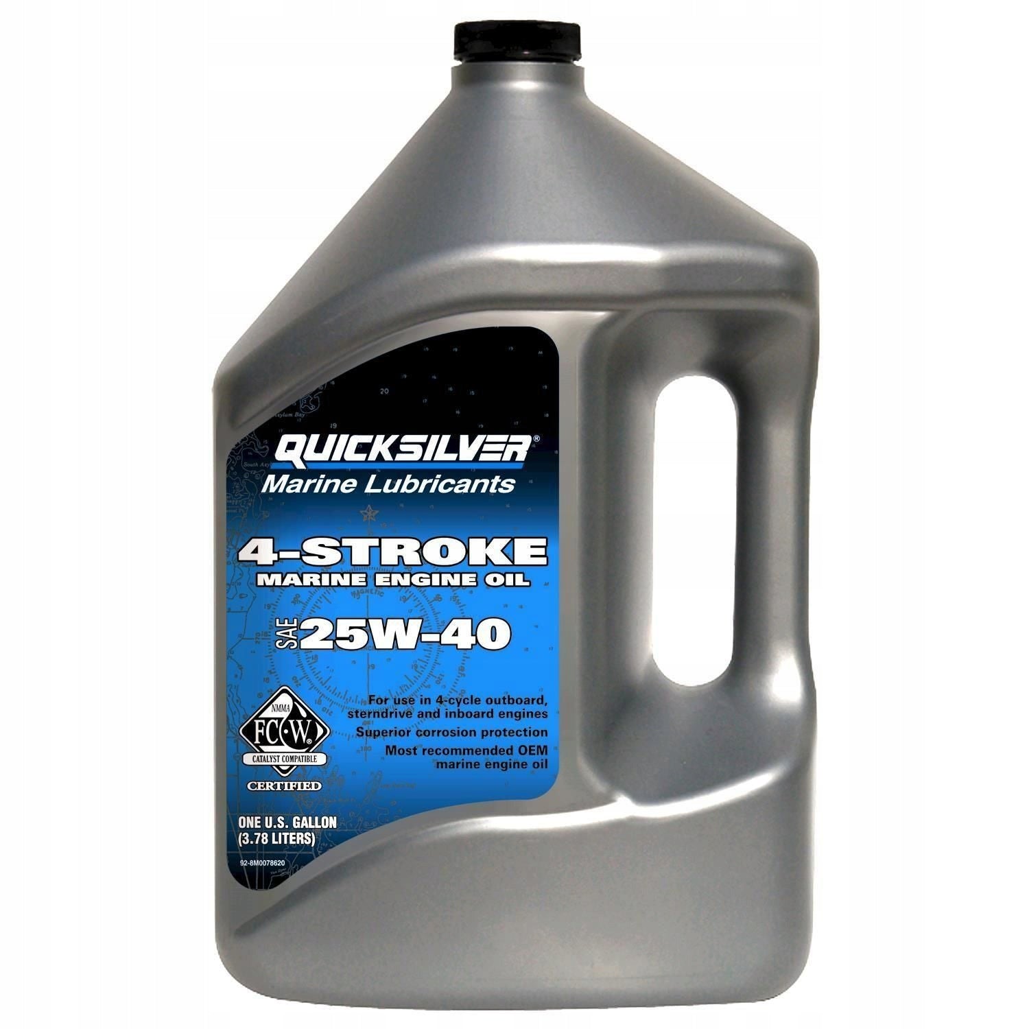 Quicksilver 25W40 4-Stroke oil 4Ltr 92-8M0086224