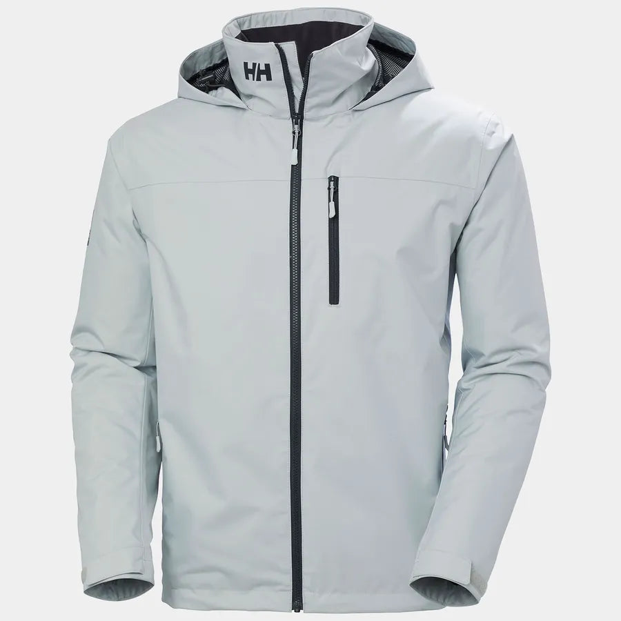 Helly Hansen Men's Crew Hooded Midlayer Jacket 2.0 Grey Fog