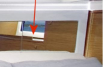 Jeanneau Cap Camarat 12.5WA Aft Cabin Mirror 412195 - thumbnail 2