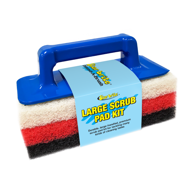 Star Brite Large Scrub Pad Kit with Handle