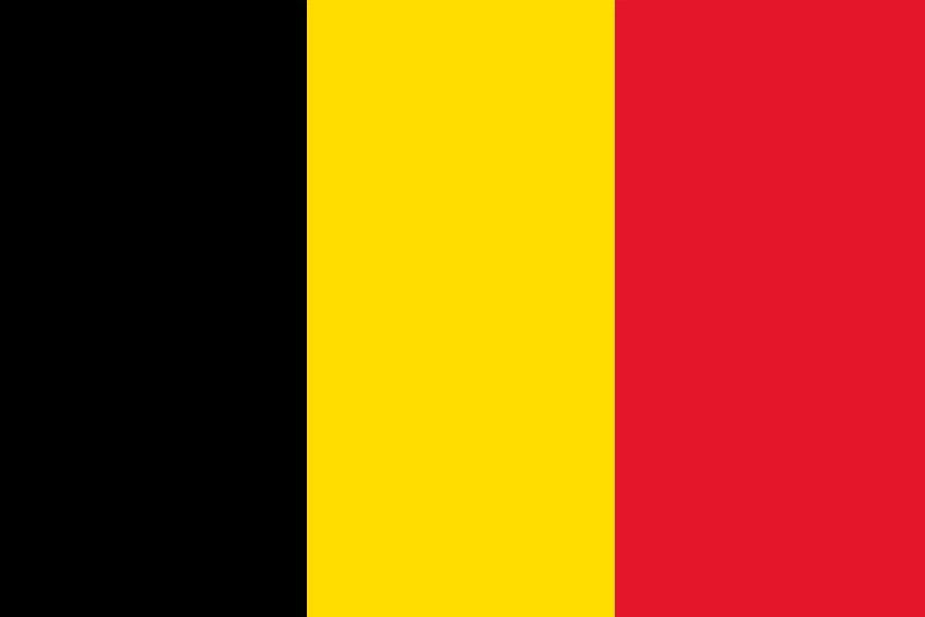 Belgium Courtesy Flag 30 x 45cm