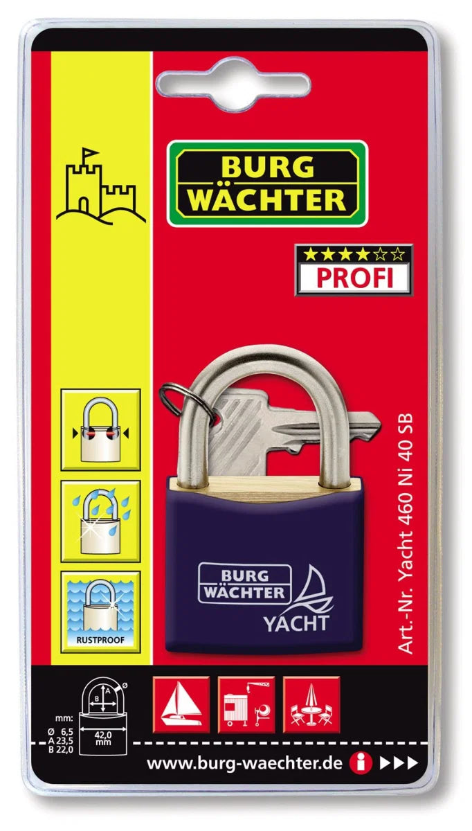 Sterling Yacht Padlock 40mm