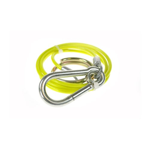 1m X 3mm Yellow PVC Breakaway Cable
