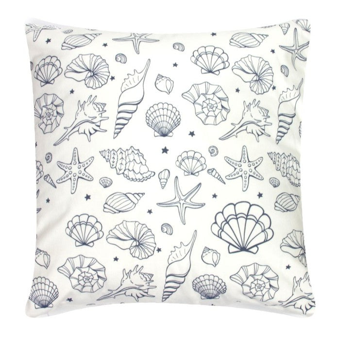 Seashells Cushion white 40x40cm - thumbnail 2