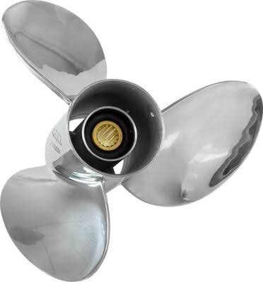 Suzuki 3 Blade Stainless Steel Propeller 13 7/8 x 23 - thumbnail 2