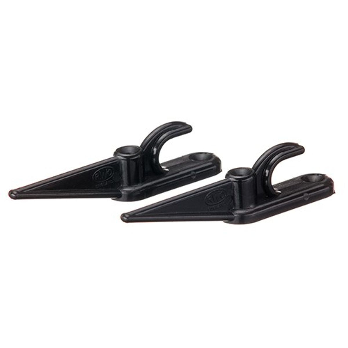 RWO Cleat 8mm Halyard Black 90mm Long 2pk