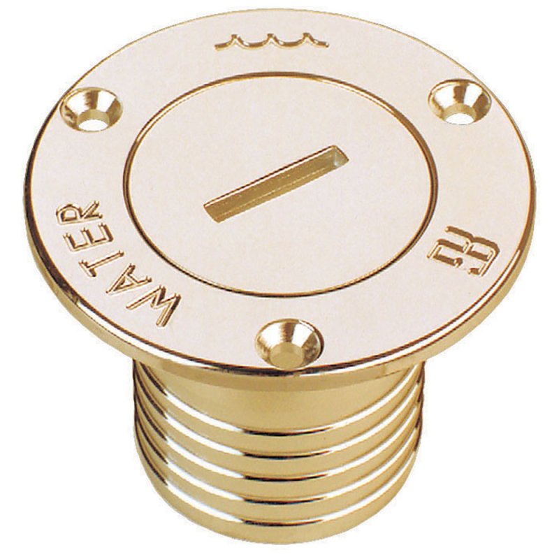 Guidi Polished Brass Deck Fillers in WATER FILL in 1 in 1/2 - thumbnail 2