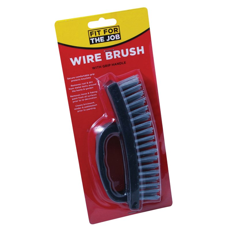 Wire Brush Over Grip Handle