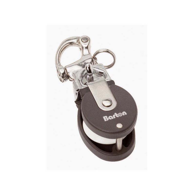 Barton Marine 35 mm Snatch Block and Stainless Steel Snap Shackle
