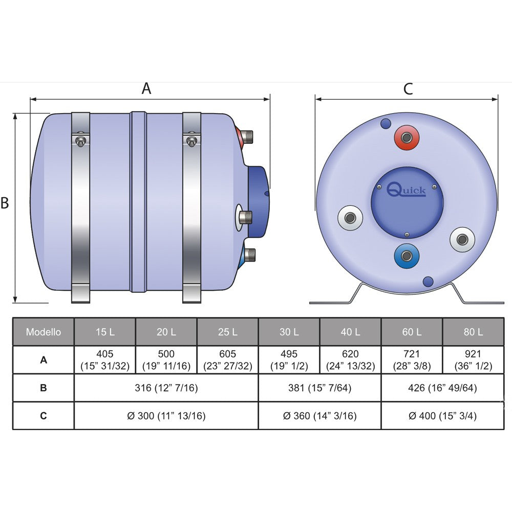 Calorifier For Rv Quick Nautic Calorifier