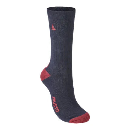 Musto Marina Socks 2pk Navy/Black