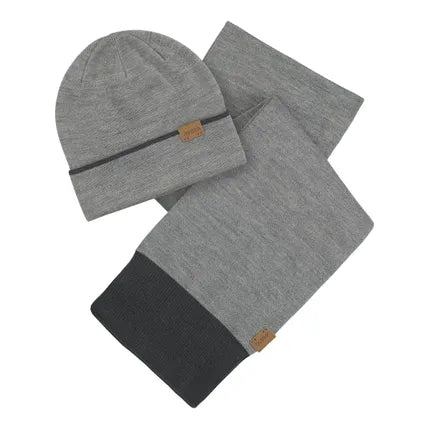 Musto Tipped Beanie & Scarf Gift Set Grey - thumbnail 2