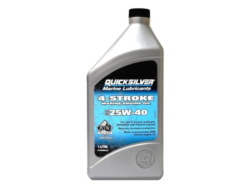Quicksilver 25W40 4-Stroke oil 1Ltr 92-8M0086223 - 2