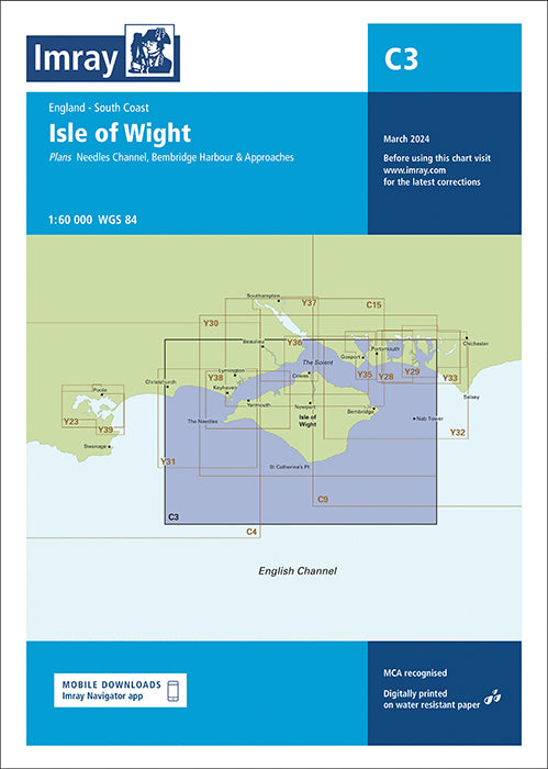 Imray Chart C3 Isle of Wight - 2
