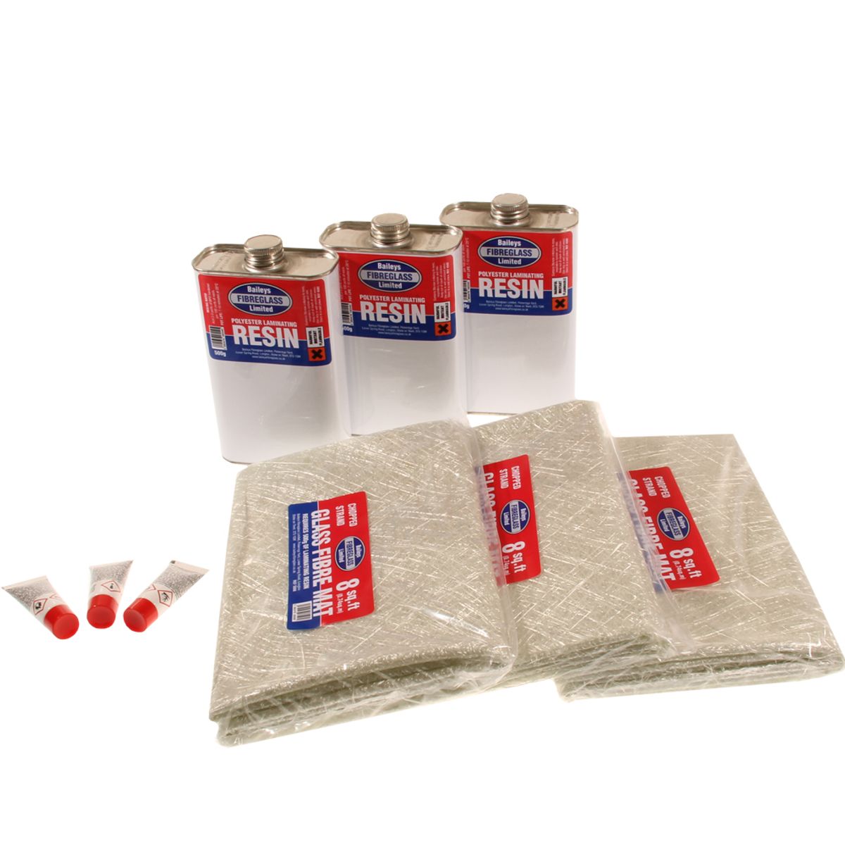 Baileys Fibreglass Repair Kit (24 Square Foot / Fast Cure) - thumbnail 2