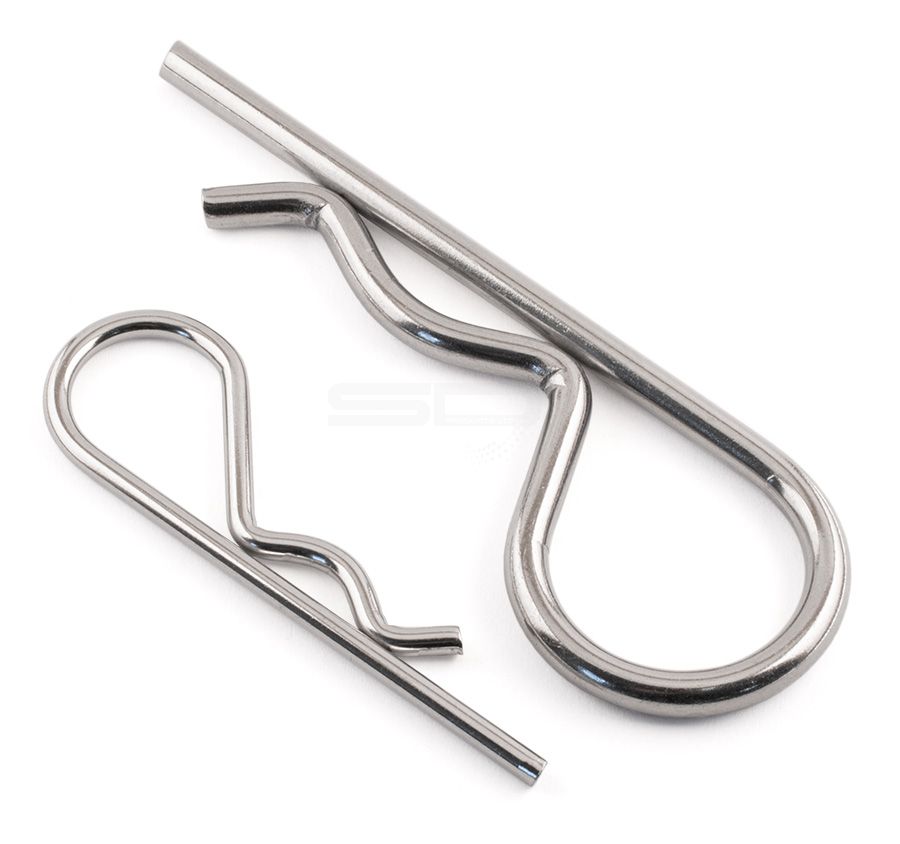 Mini R Spring Clips R Clips Beta Pin A4 Marine Grade Stainless steel