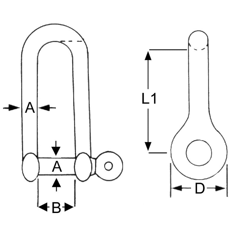 Proboat 10mm D Shackle - Long