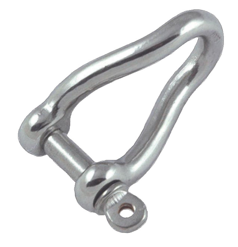 Proboat Standard Stainless Steel Twisted Shackle - 10mm - thumbnail 2