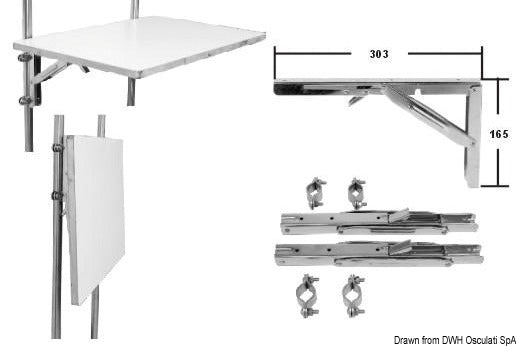 Osculati Foldable arm pair