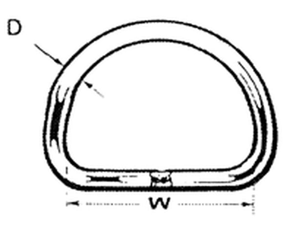 Proboat Stainless Steel D Ring - thumbnail 2
