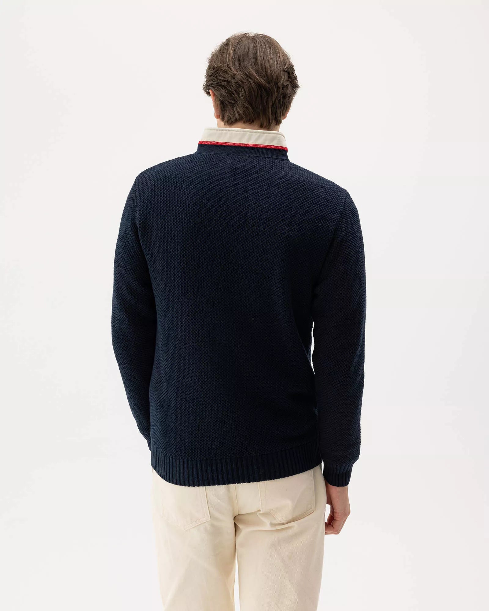 Holebrook Men's Classic Windproof Sweater Navy - thumbnail 4