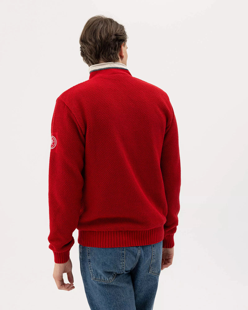 Holebrook Men's Classic Windproof Sweater Red - thumbnail 3