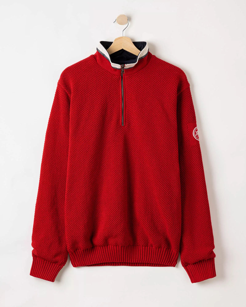 Holebrook Men's Classic Windproof Sweater Red - thumbnail 5