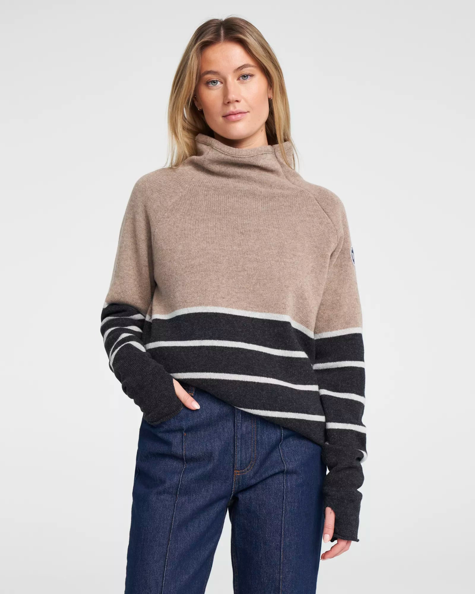 Holebrook Ladies Martina Windproof Sweater Khaki