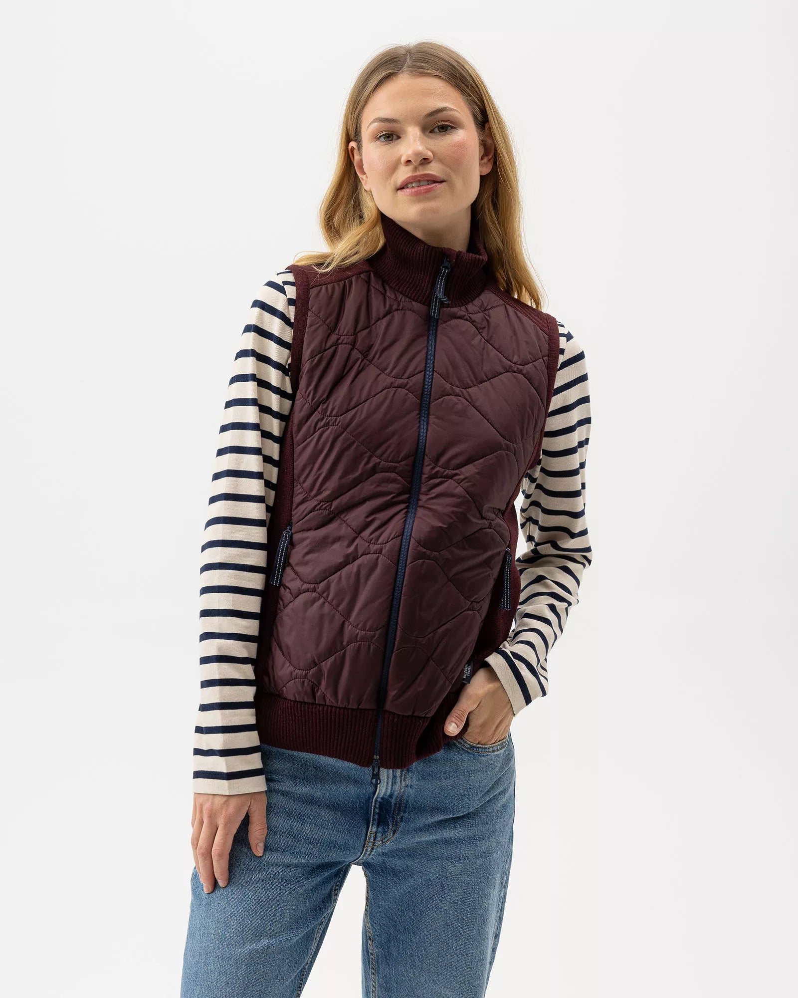 Holebrook Ladies Windproof Mary Vest Maroon