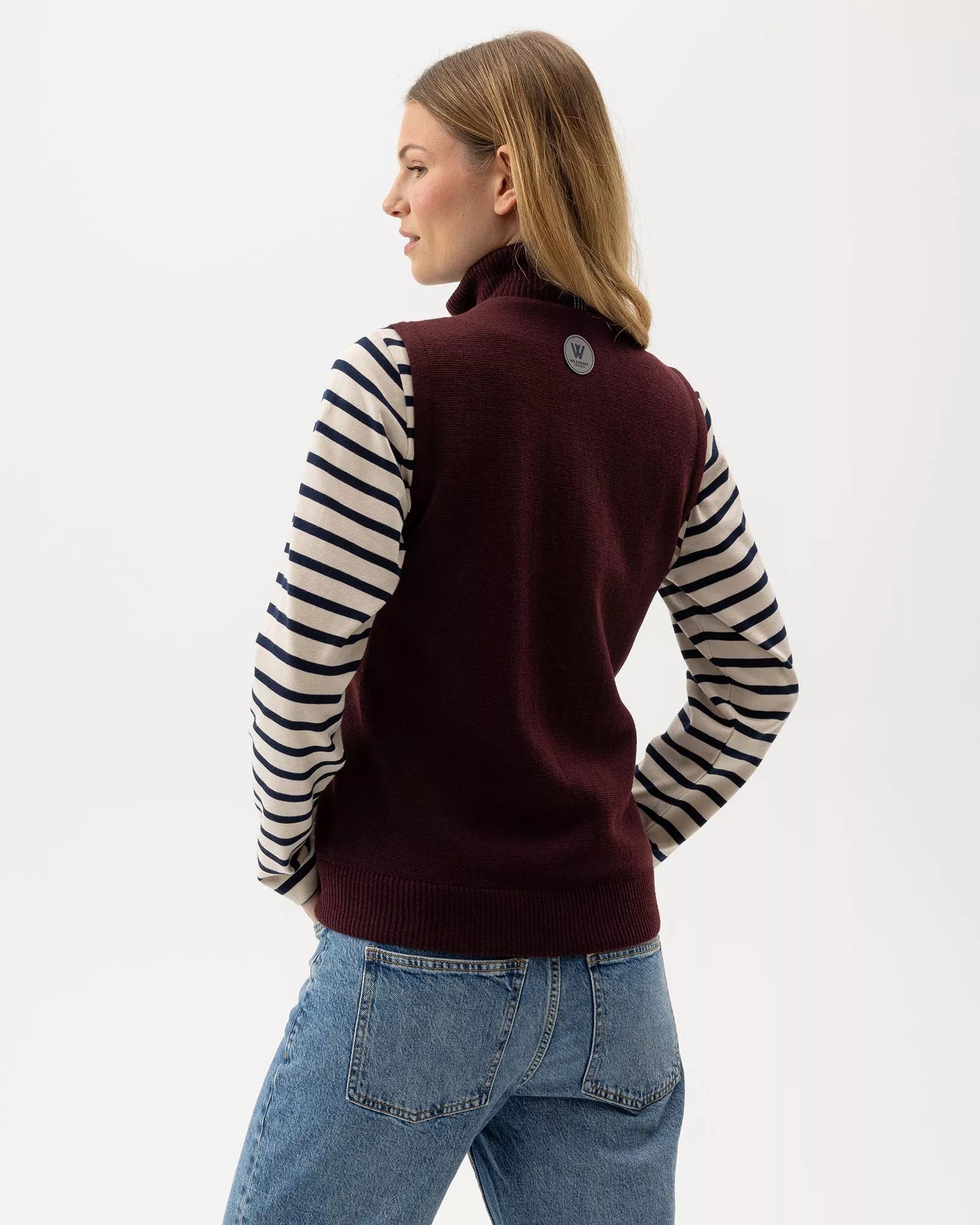 Holebrook Ladies Windproof Mary Vest Maroon - thumbnail 4