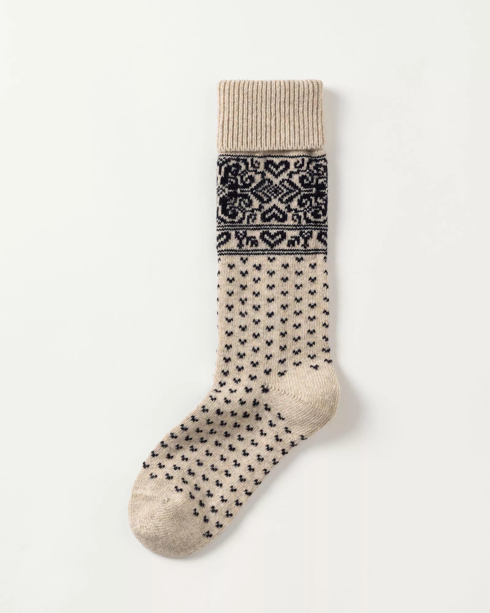 Holebrook Sundborn Raggsocka Knitted Sock Oyster