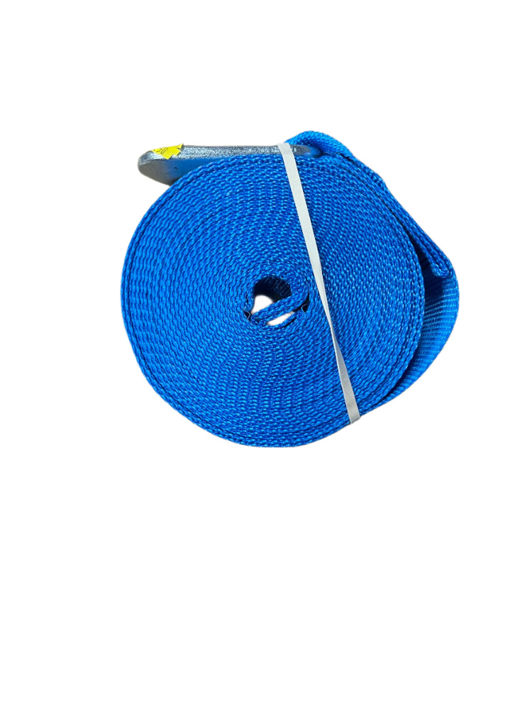 Winch Strap With Loop and Rope Hook