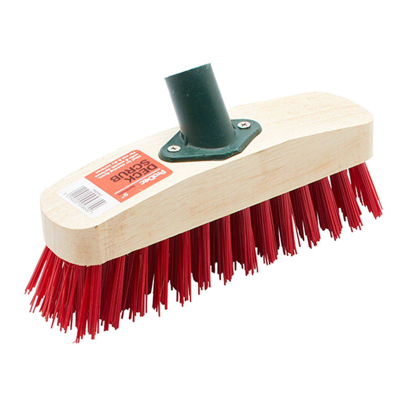ProDec 9" Synthetic Deck Scrub Brush with broom handle