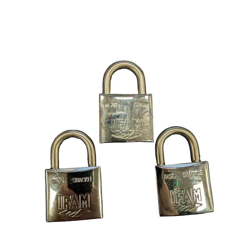 Set of 3 Marine Padlocks AISI 316 ISO 3768 30mm