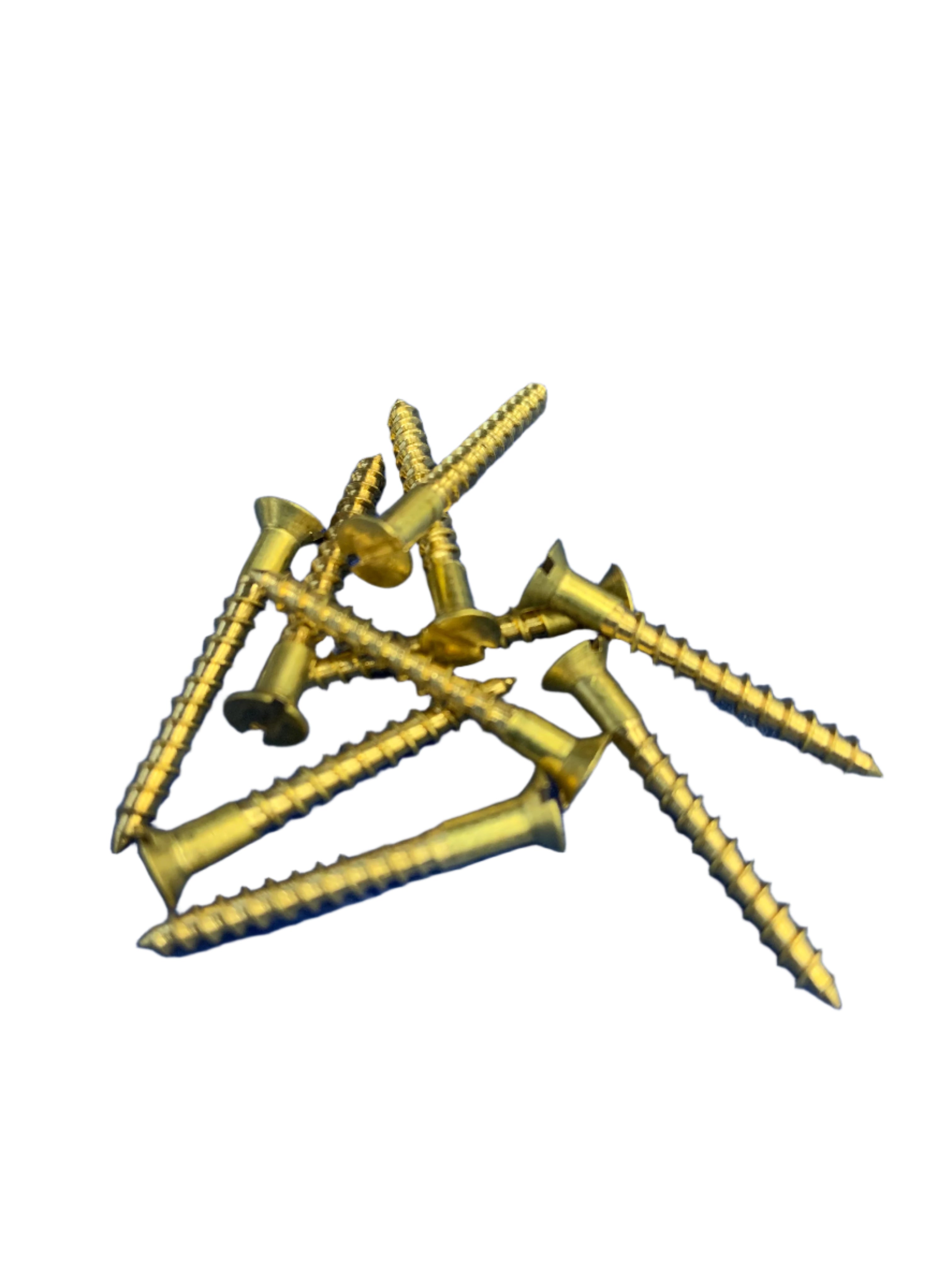 Brass Woodscrews Slotted 6 Gauge Countersunk - thumbnail 2