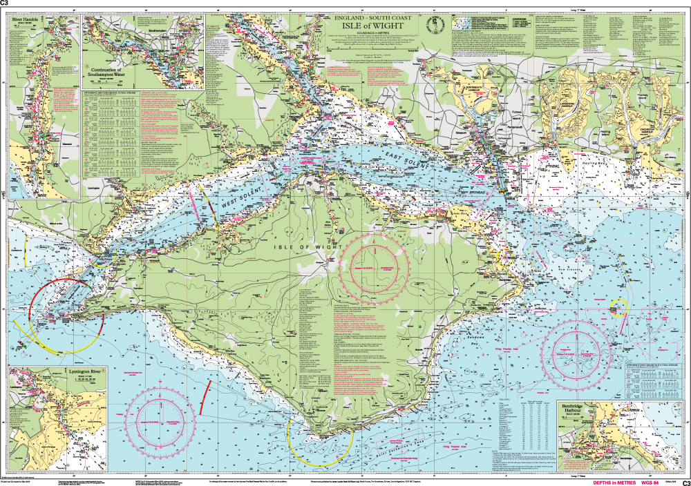 Imray Chart C3 Isle of Wight - 3