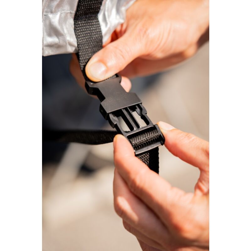 150D Grey Boat Cover 300-385 x 160cm