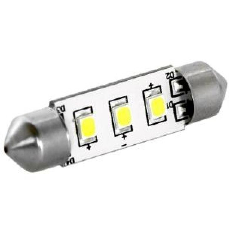 DIXPLAY SV8.5 3SMD LED bulb, warm light, 8/35V, 37mm