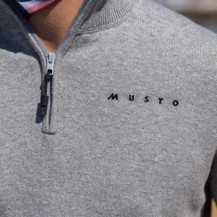 Musto Men`s Evo Windproof Knit Quarry Grey - thumbnail 4