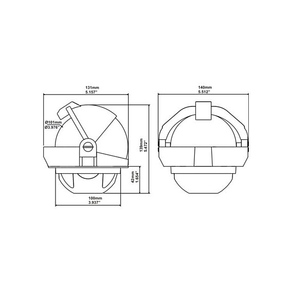 Nautical Compass - Plastimo Offshore 105 - Black - thumbnail 4