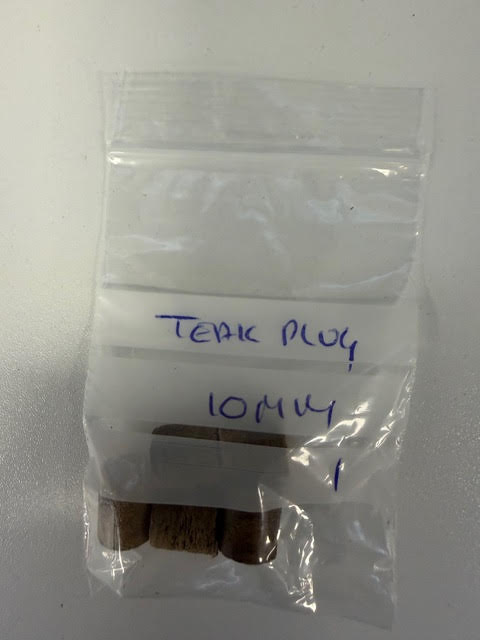 Teak Plugs 10mm (5pk)