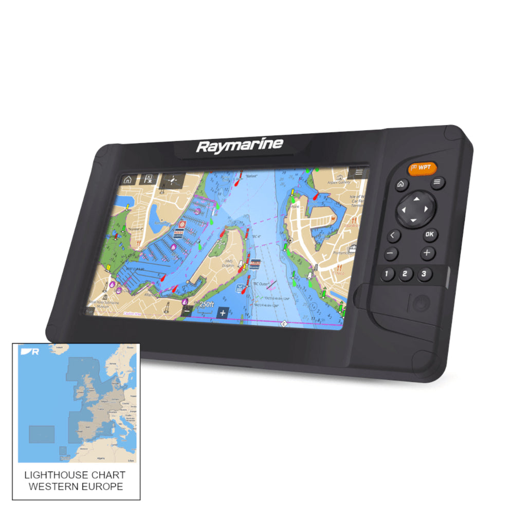 Raymarine Element 7 S with Western Europe Lighthouse Chart no Transduc