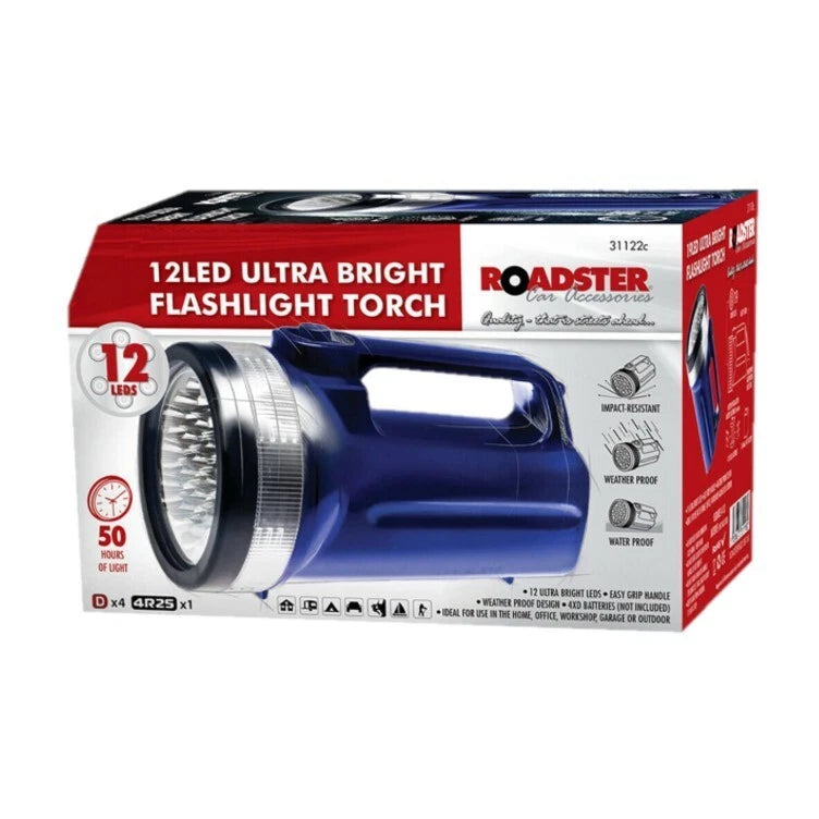 Roadster 12 LED Ultra Bright Flashlight Torch - thumbnail 2