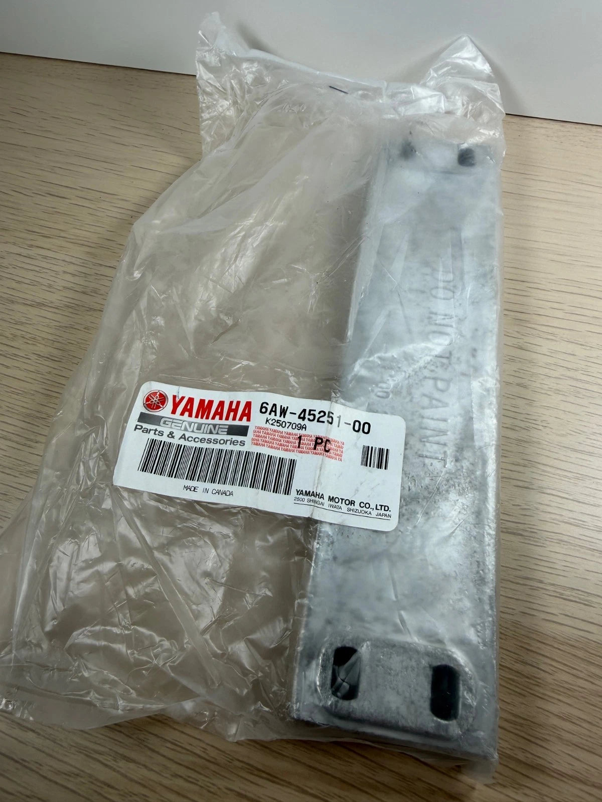 Yamaha Transom Bar Anode -  6AW452510000