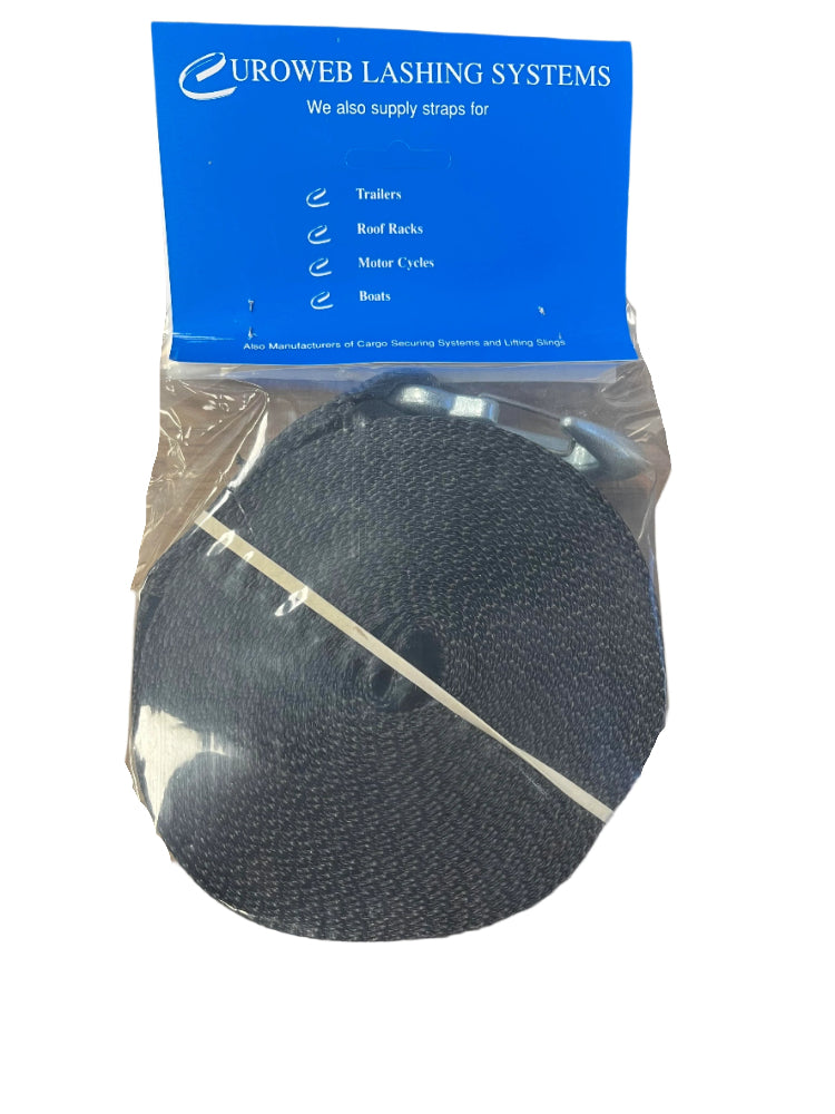 Winch Strap With Loop and Rope Hook